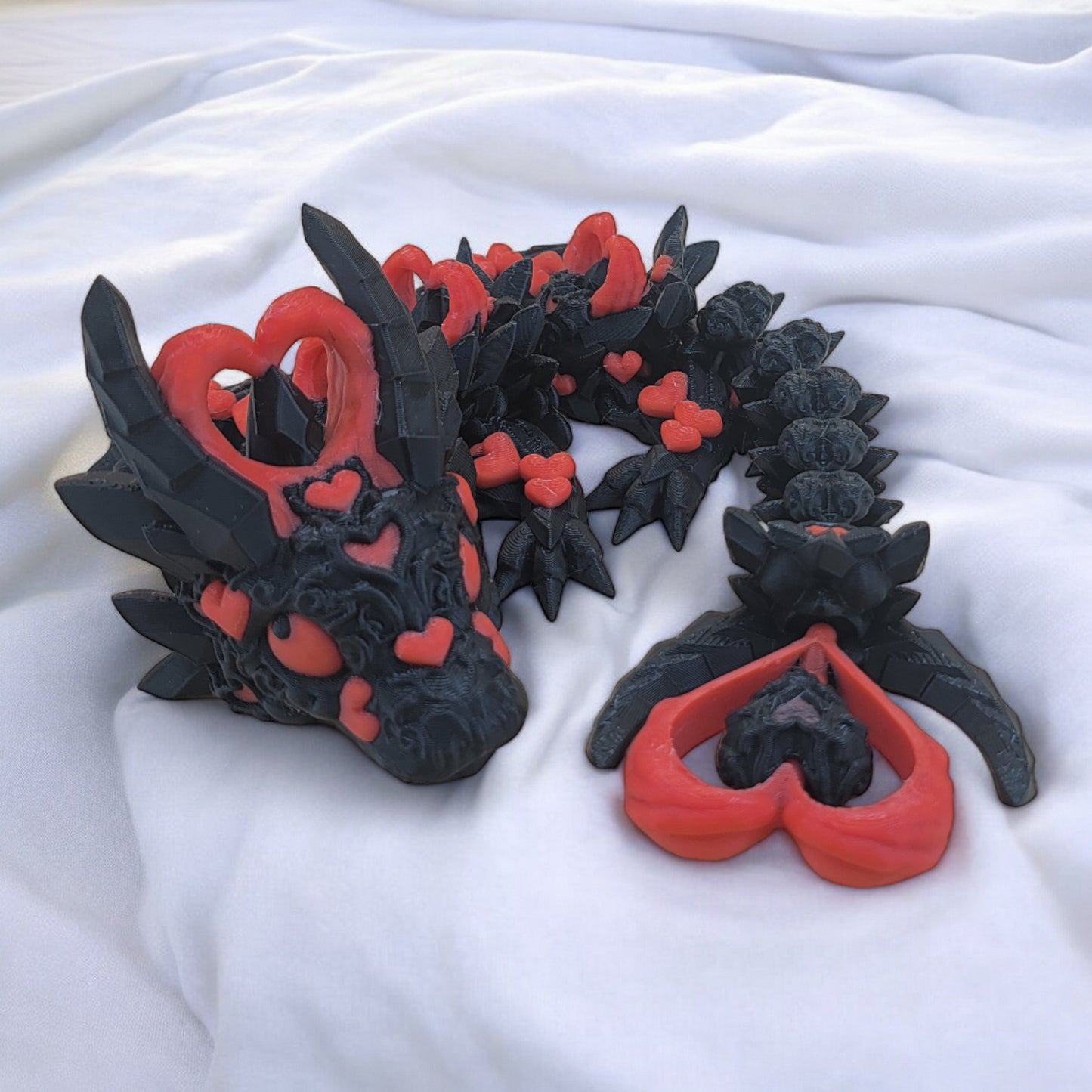 Mid Size Articulated Heart Dragon