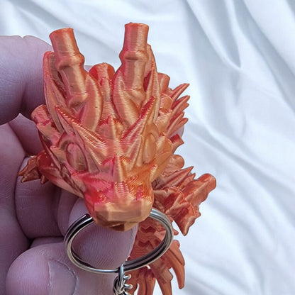 Articulated Bamboo Dragon Keychain