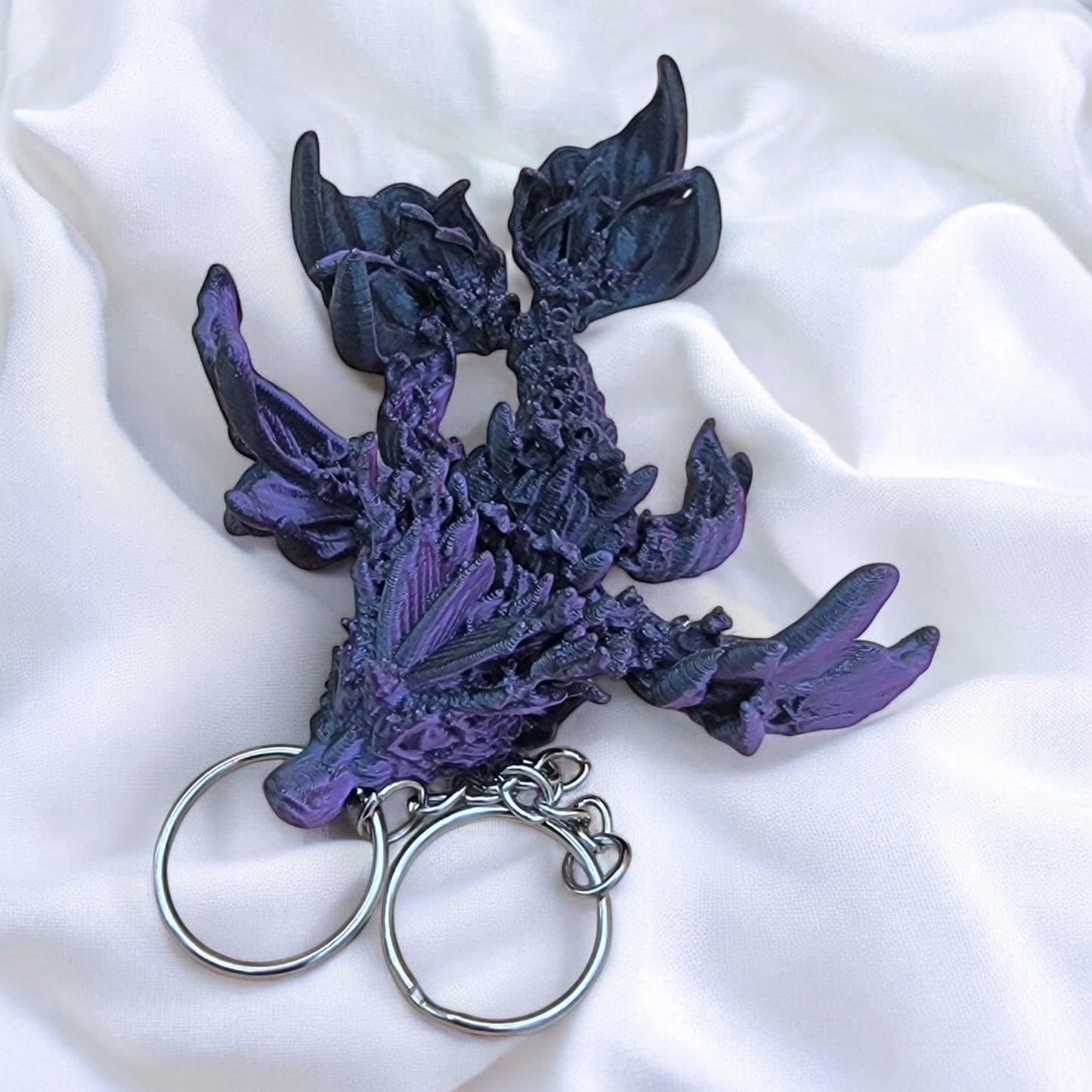 Articulated Coral Reef Dragon Keychain