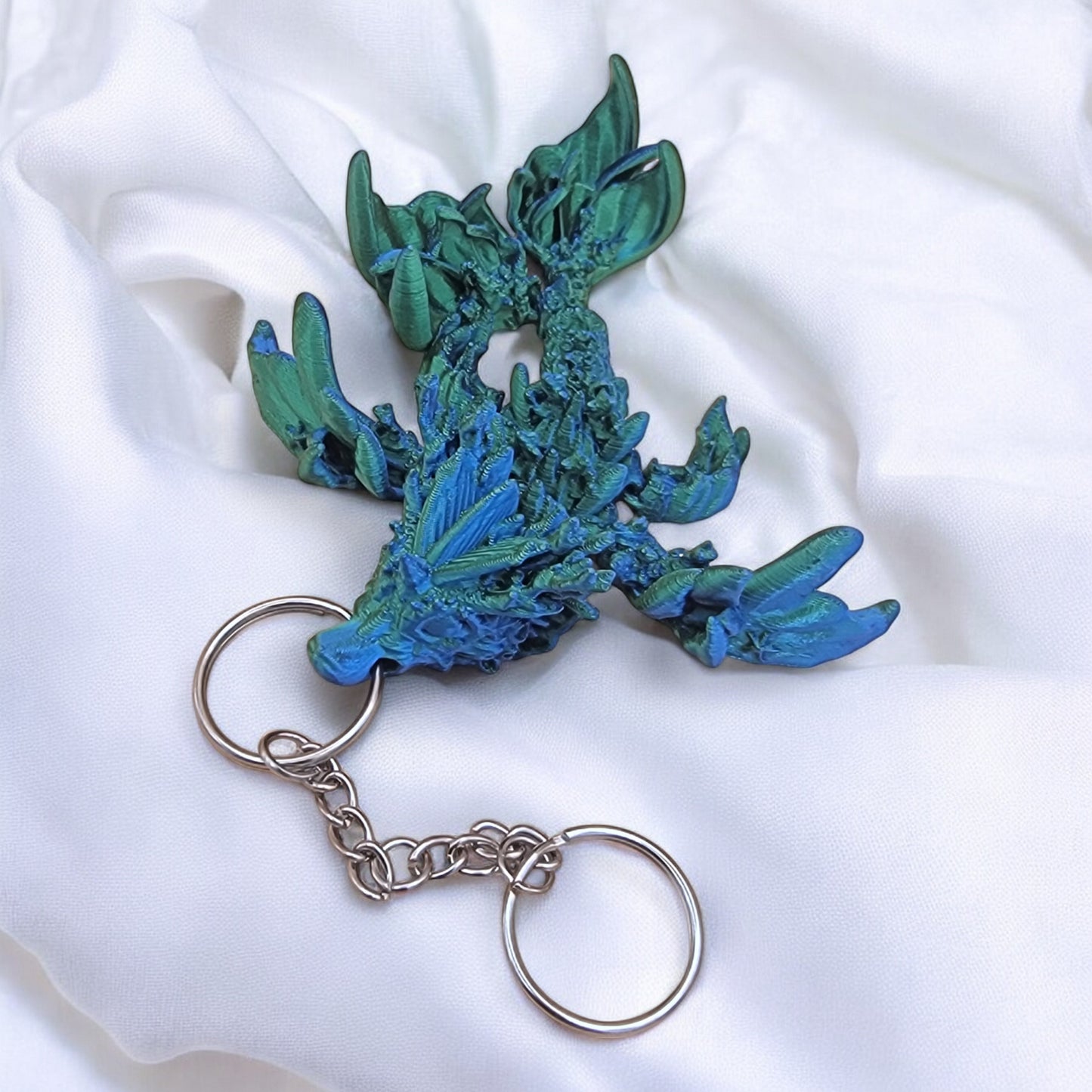 Articulated Coral Reef Dragon Keychain