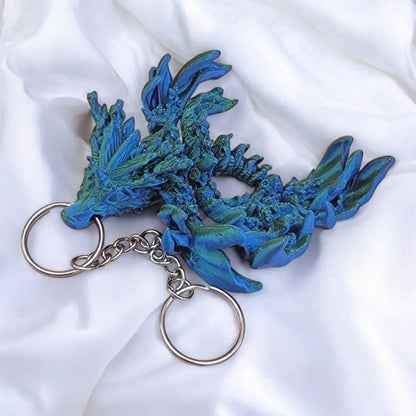 Articulated Coral Reef Dragon Keychain