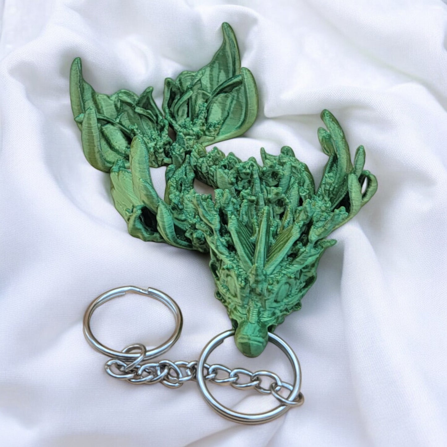 Articulated Coral Reef Dragon Keychain