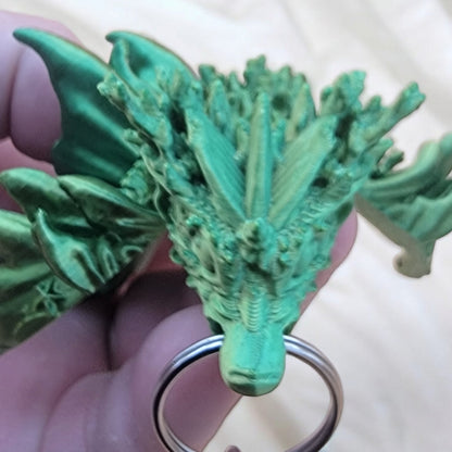 Articulated Coral Reef Dragon Keychain