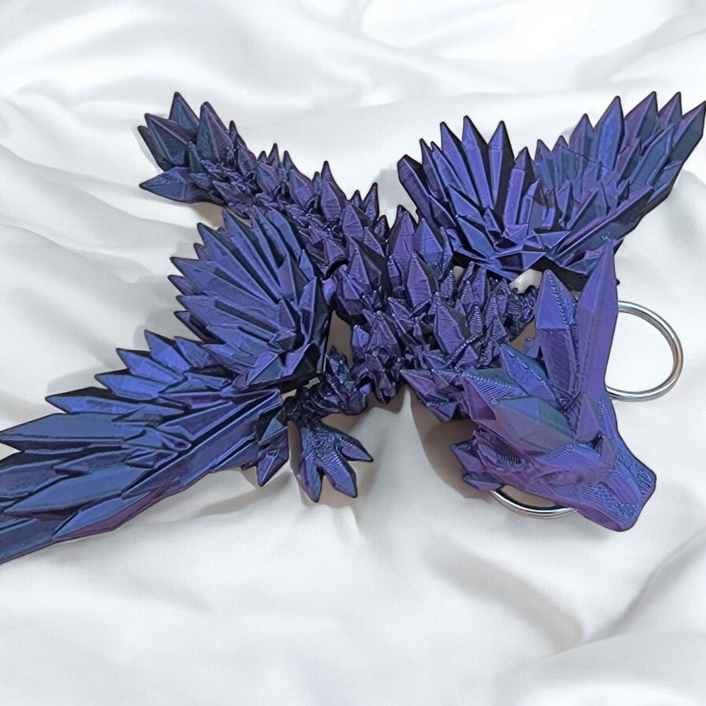 Articulated Crystalwing Dragon Keychain