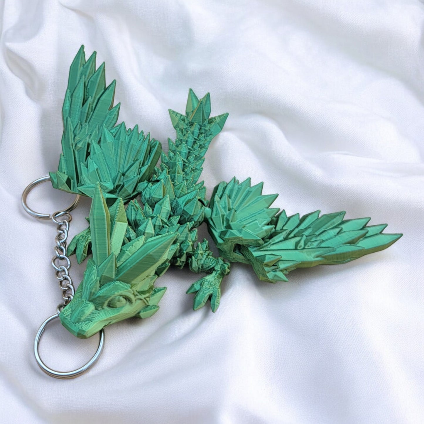 Articulated Crystalwing Dragon Keychain