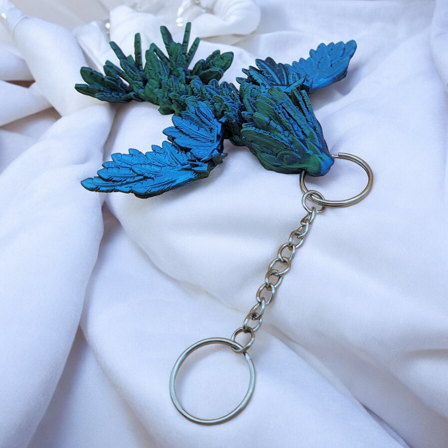 Articulated Flying Serpent Dragon Keychain