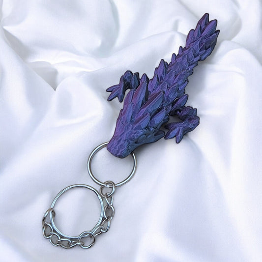 Articulated Gemstone Dragon Keychain