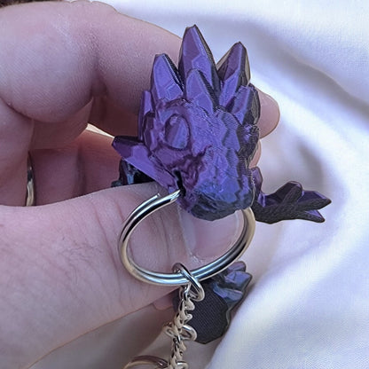 Articulated Gemstone Dragon Keychain