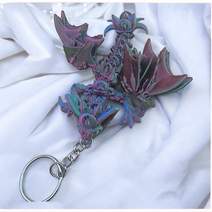 Articulated Nightwing Dragon Keychain