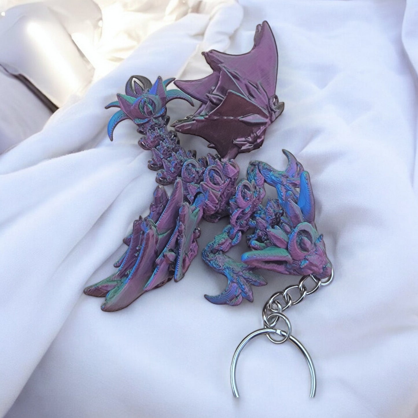 Articulated Nightwing Dragon Keychain