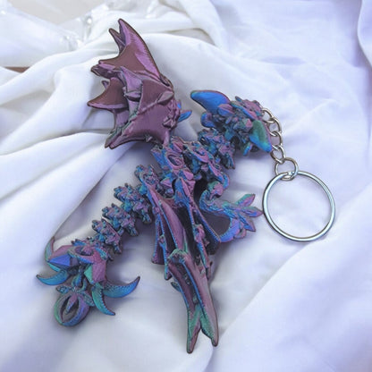 Articulated Nightwing Dragon Keychain