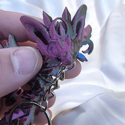 Articulated Nightwing Dragon Keychain