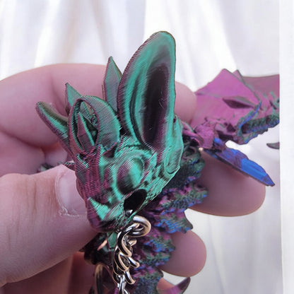 Articulated Nightwing Dragon Keychain