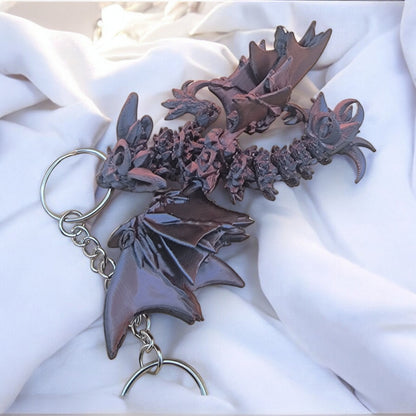 Articulated Nightwing Dragon Keychain