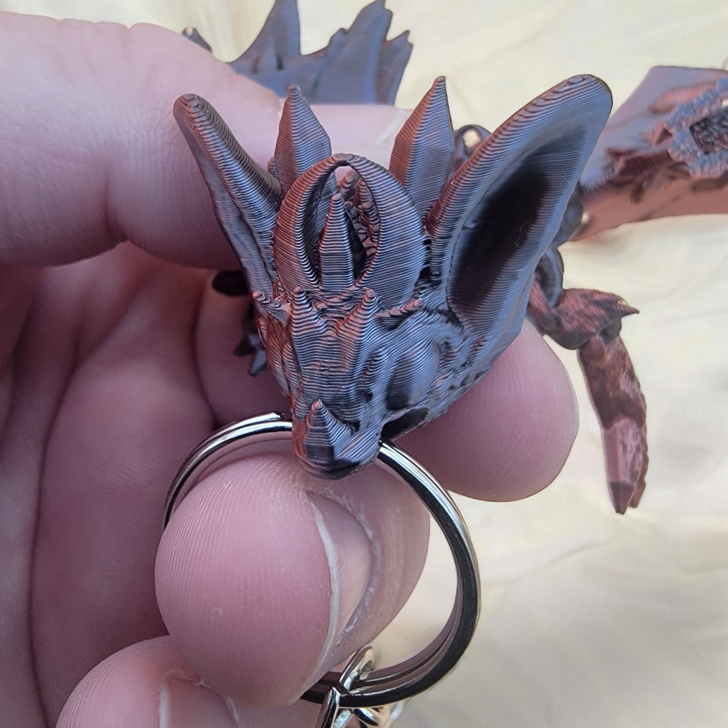 Articulated Nightwing Dragon Keychain