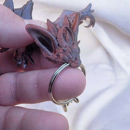 Articulated Nightwing Dragon Keychain