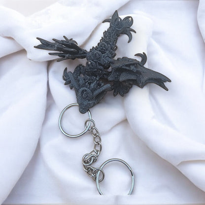 Articulated Nightwing Dragon Keychain