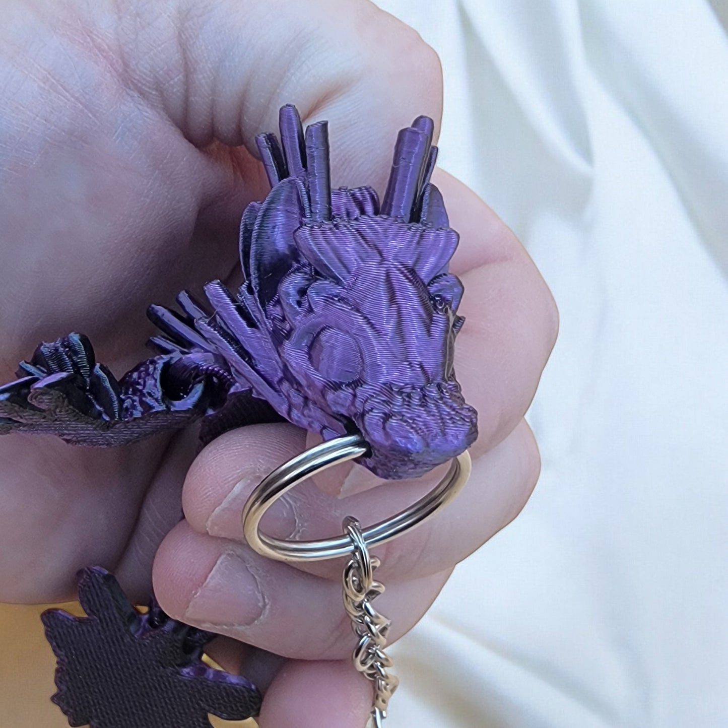 Articulated Sushi Dragon Keychain