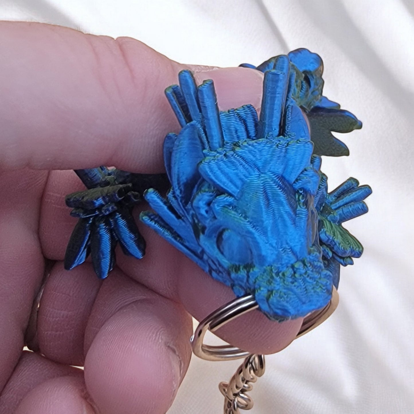 Articulated Sushi Dragon Keychain