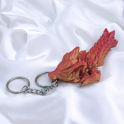 Articulated Wolf Dragon Keychain