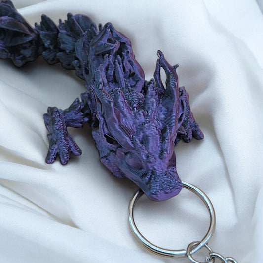 Articulated Woodland Dragon Keychain