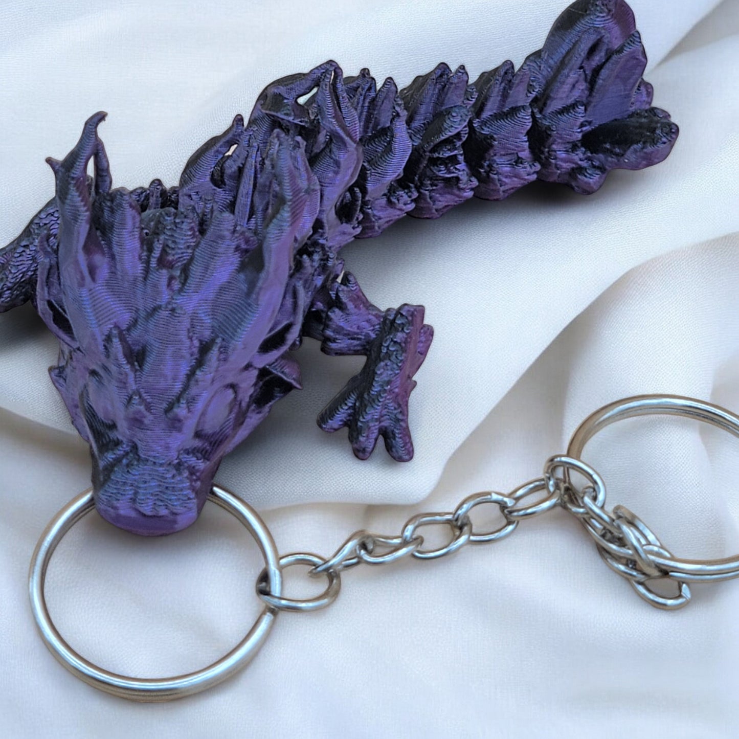 Articulated Woodland Dragon Keychain