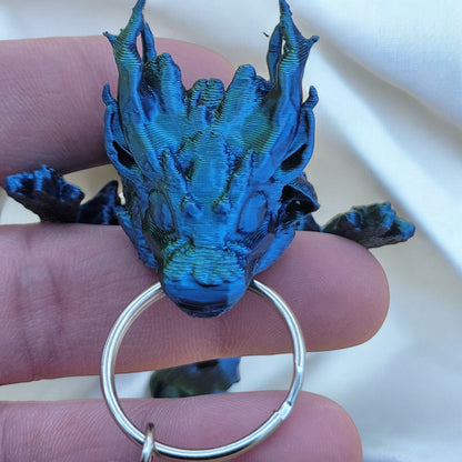 Articulated Woodland Dragon Keychain