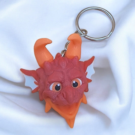 Hell's Rage Dragonhead Keychain