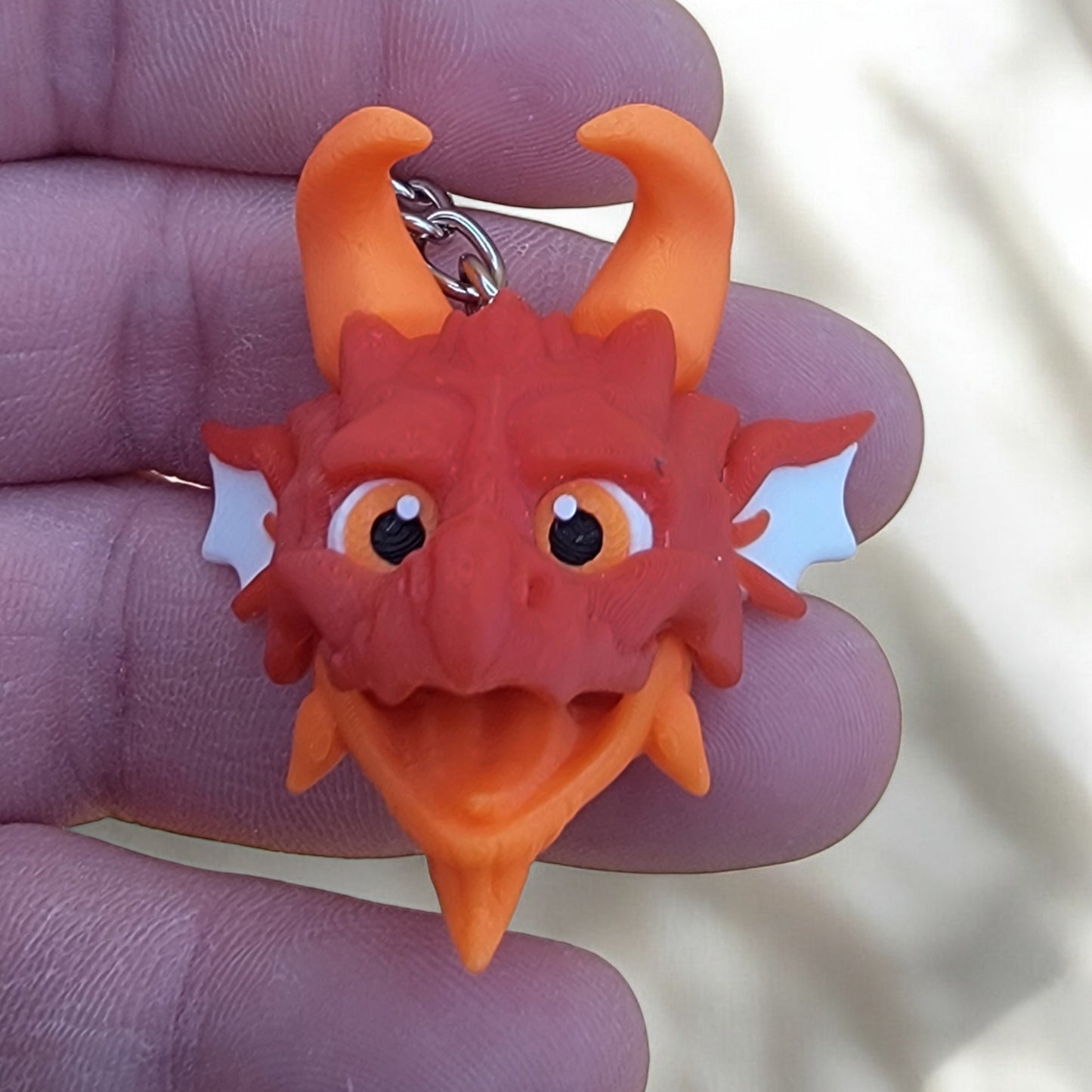 Hell's Rage Dragonhead Keychain