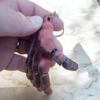 Articulated Flexi-hand Keychain