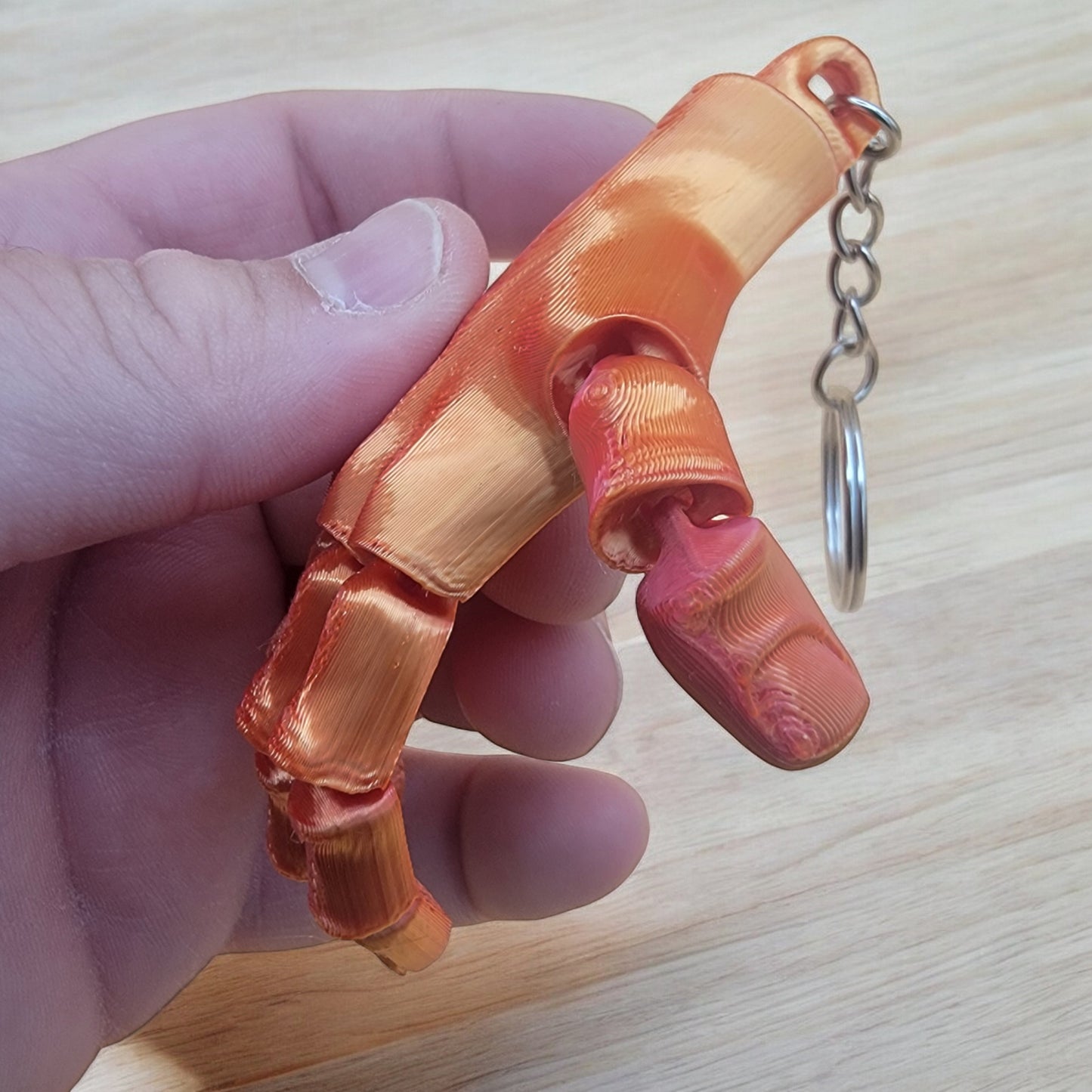 Articulated Flexi-hand Keychain