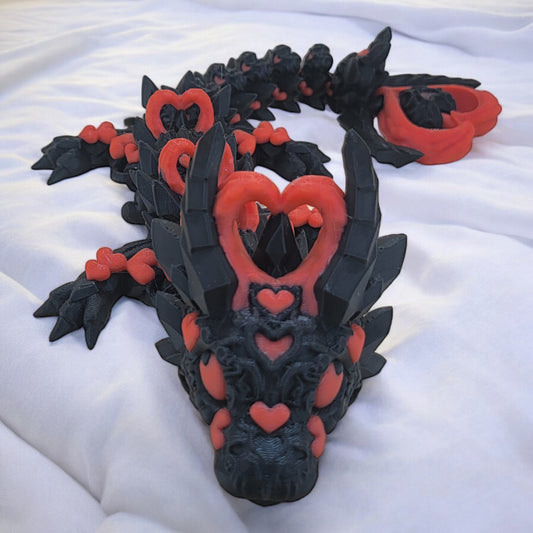 Mid Size Articulated Heart Dragon